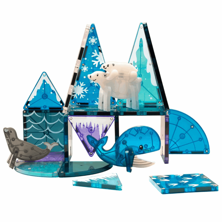 magna tiles arctic animals 25 piece set