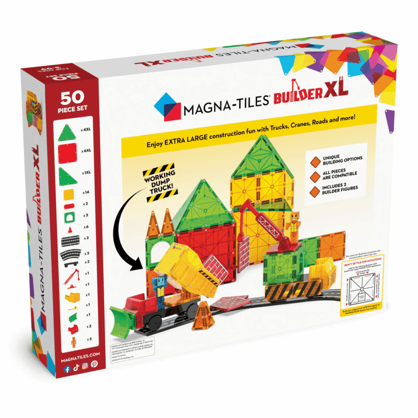 magna tiles builder xl 50 piece set