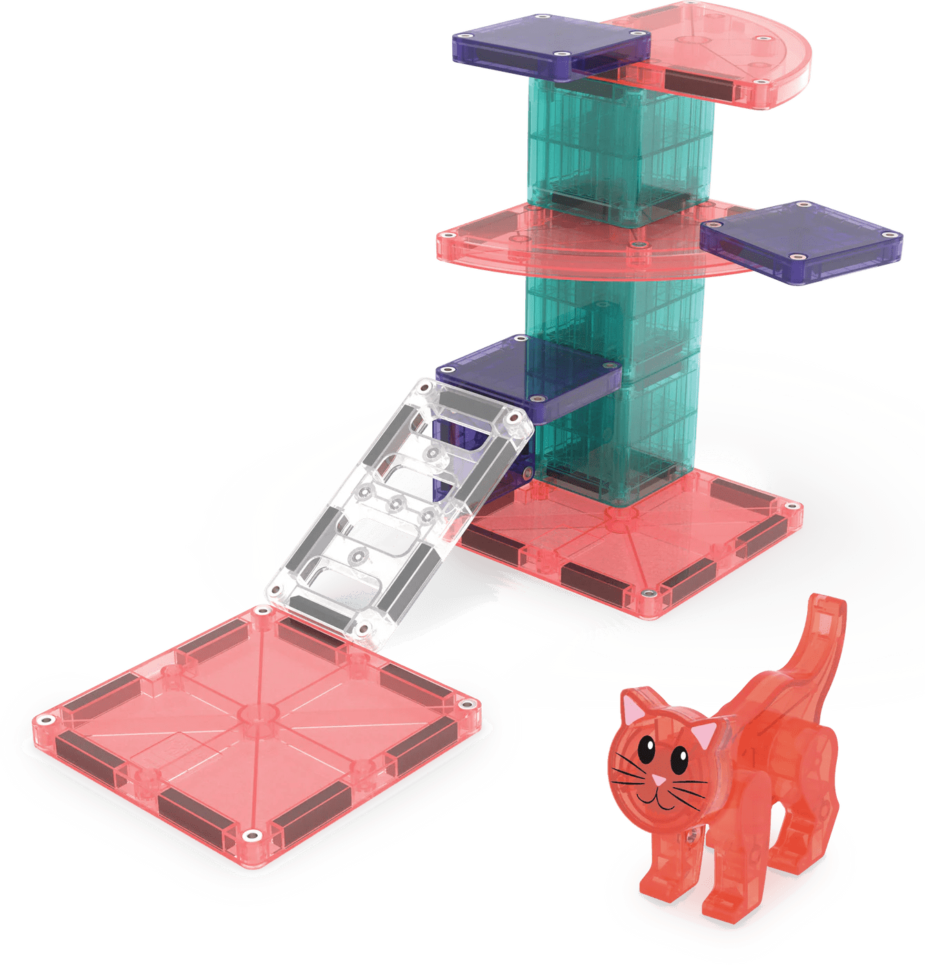 magna tiles cat tree 13 piece