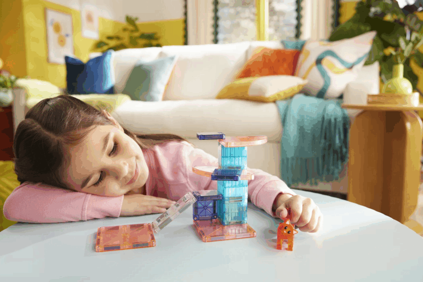 magna tiles cat tree 13 piece