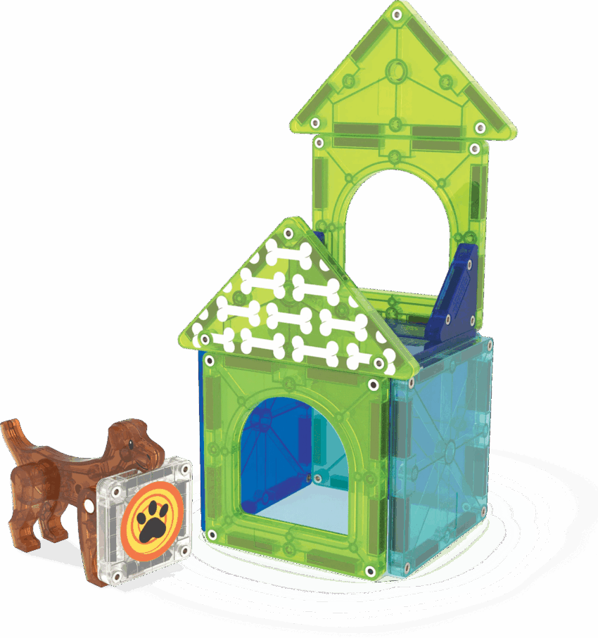 magna tiles dog house 13 piece