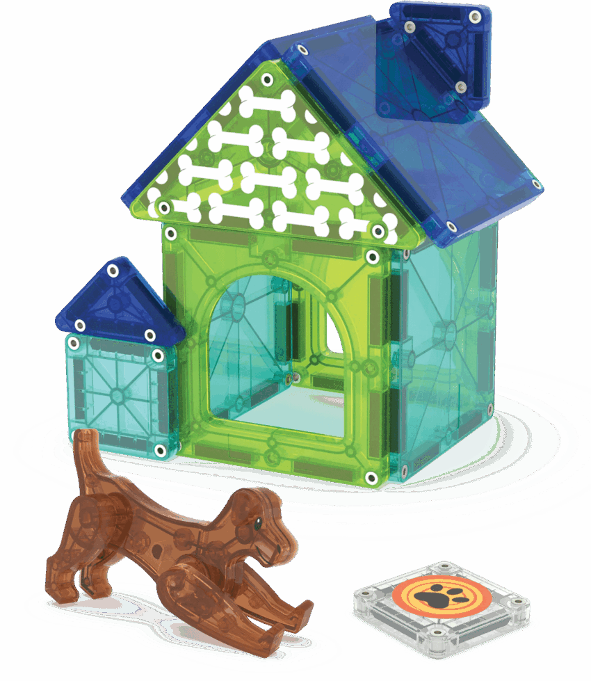 magna tiles dog house 13 piece