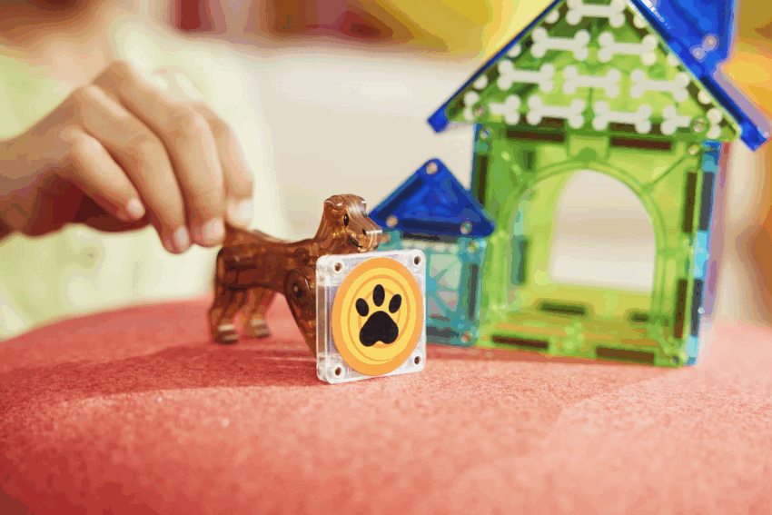 magna tiles dog house 13 piece