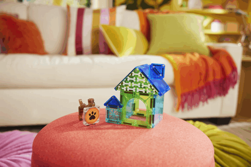 magna tiles dog house 13 piece