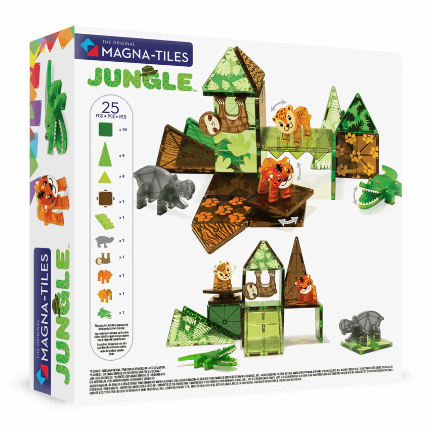 magna tiles jungle animals 25 piece