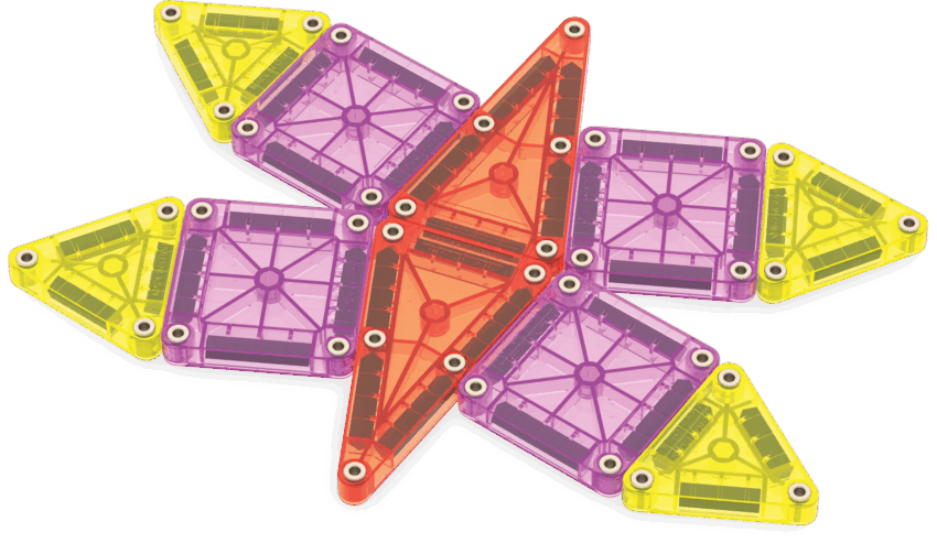 magna tiles micro mags travel set deluxe 55 piece