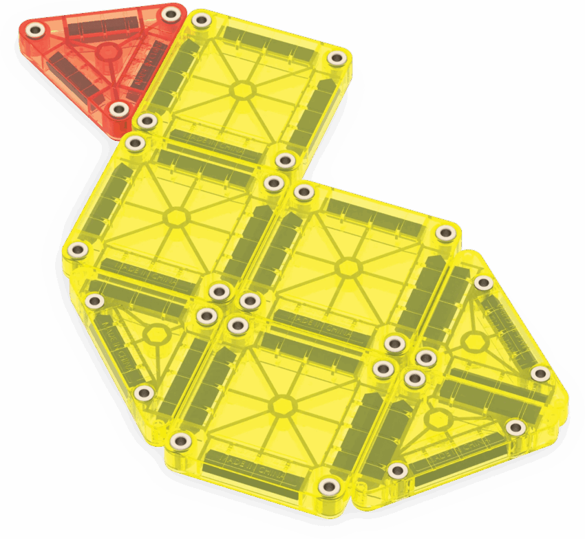 magna tiles micro mags travel set deluxe 55 piece