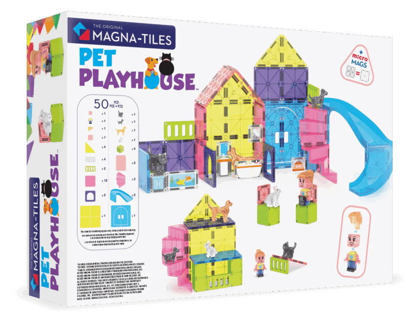 magna tiles pet playhouse 50 piece