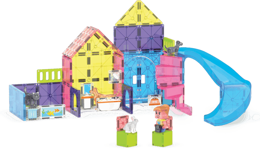 magna tiles pet playhouse 50 piece