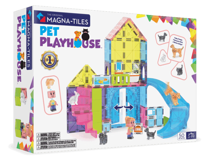 magna tiles pet playhouse 50 piece