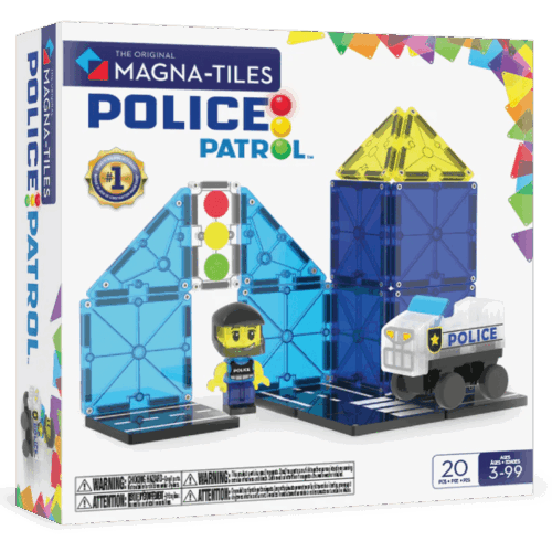 magna tiles police station 20 piece