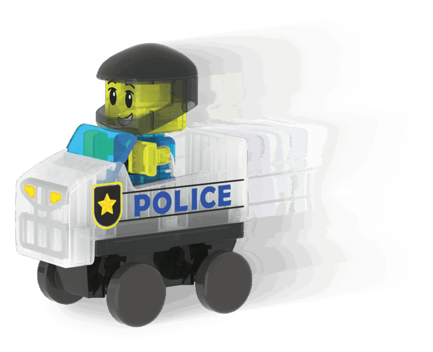 magna tiles police station 20 piece