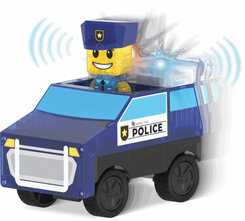 magna tiles police station 35 piece