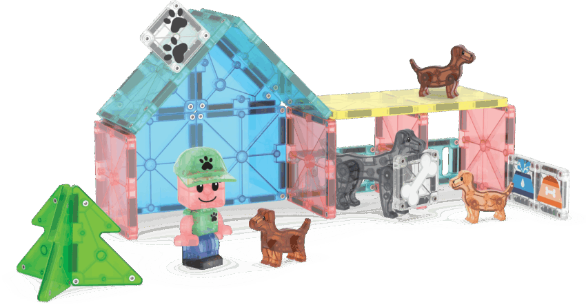 magna tiles puppy park 27 piece