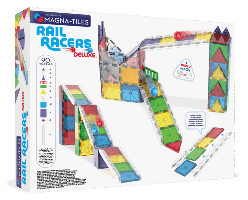 magna tiles rail racers deluxe 90 piece