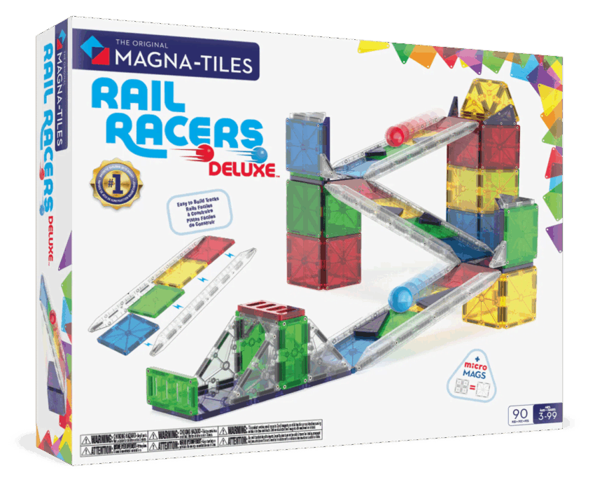 magna tiles rail racers deluxe 90 piece