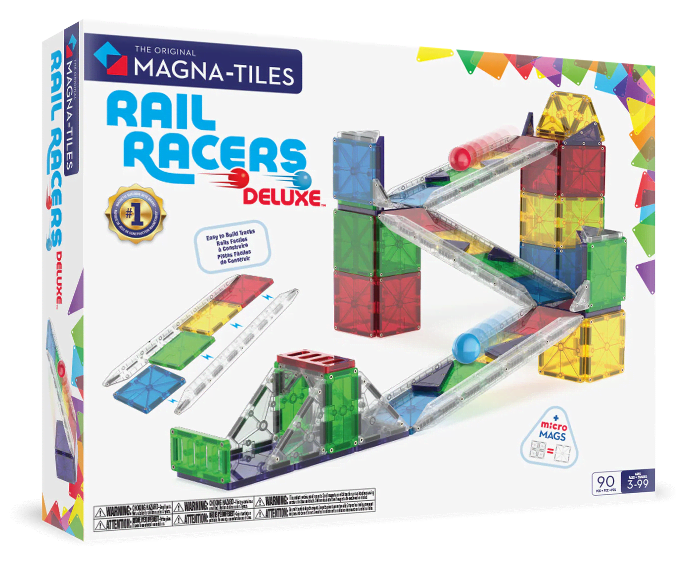 magna tiles rail racers deluxe 90 piece