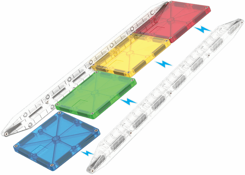 magna tiles rail racers deluxe 90 piece