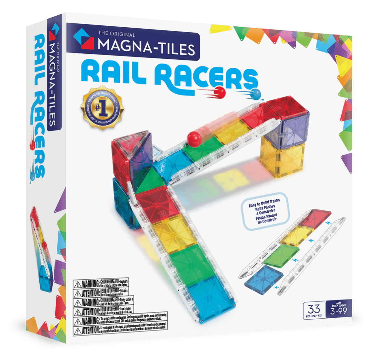 magna tiles rail racers 33 piece