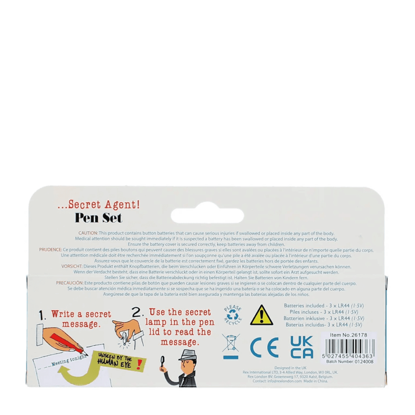 secret agent invisible ink spy pens