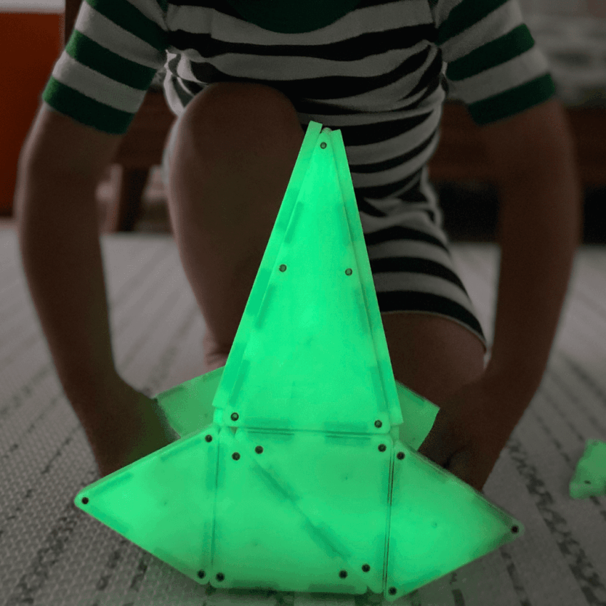 magna tiles glow in the dark 16 pc