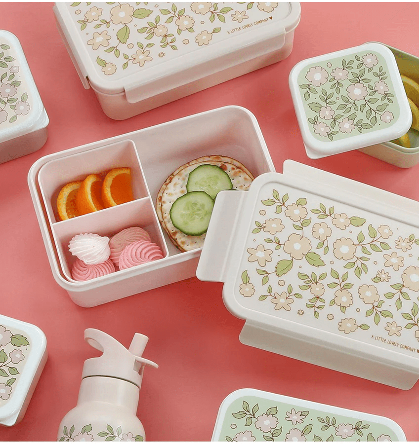 bento lunch box bloesems roze