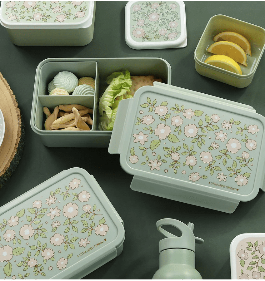 bento lunch box bloesems salie groen