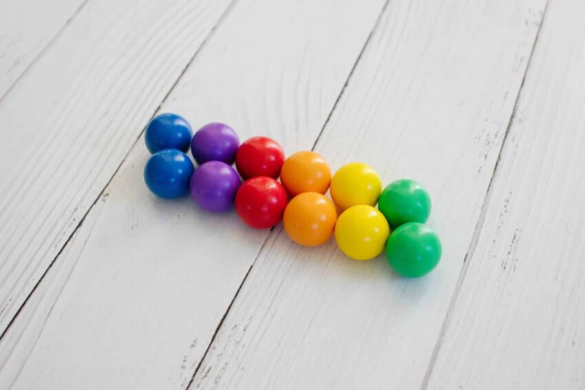 rainbow ball replacement pack 12st.