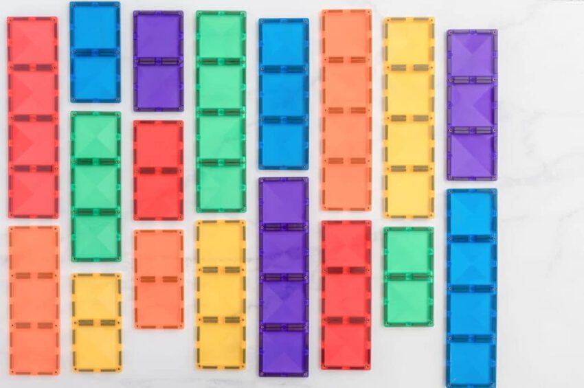 rainbow rectangle pack 18 pc