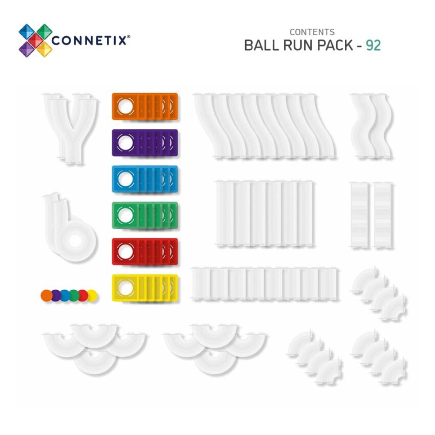 rainbow ball run pack 92 pc