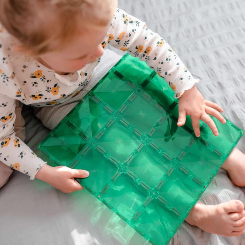 rainbow blue & green base plate 2pc