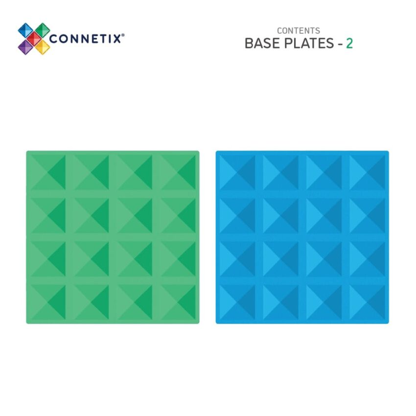 rainbow blue & green base plate 2pc