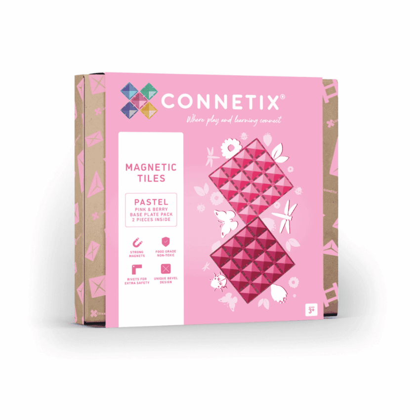 pastel base plate pink & berry 2 pc
