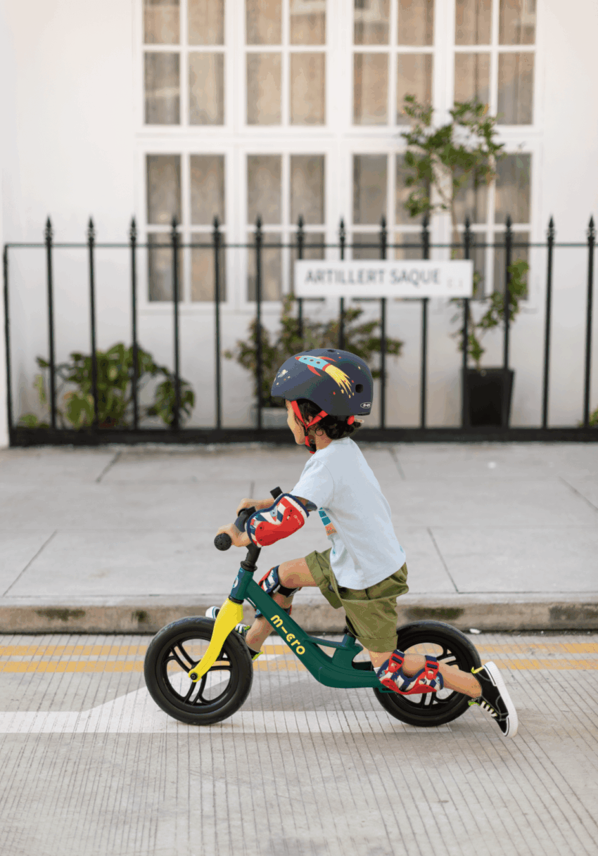 micro balance bike lite loopfiets peacock groen