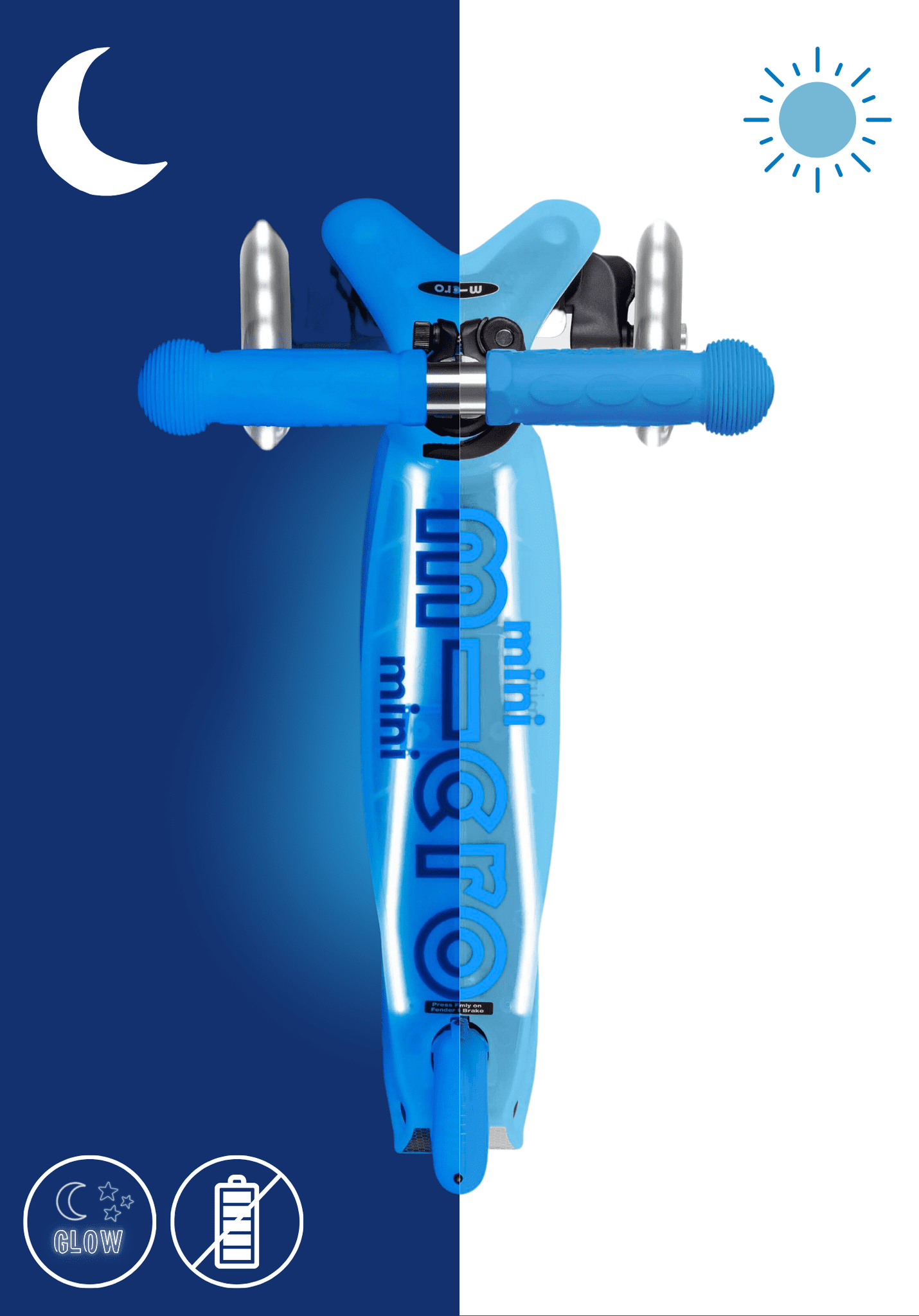 micro mini deluxe glow led plus arctic blauw