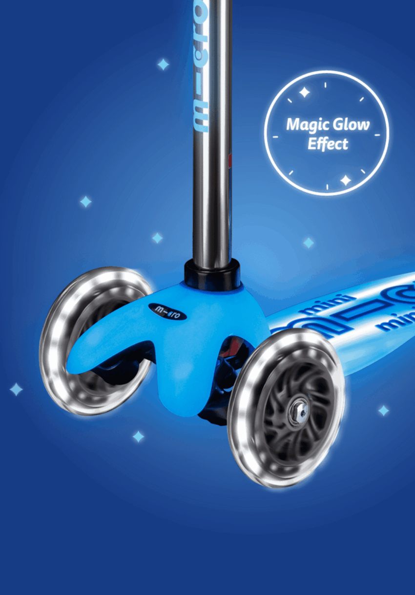 micro mini deluxe glow led plus arctic blauw