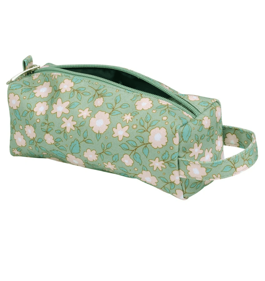 etui bloesems salie groen