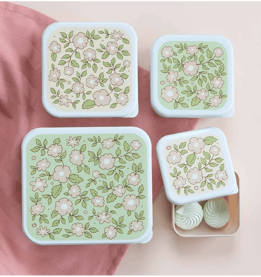 lunch & snack box set bloesems