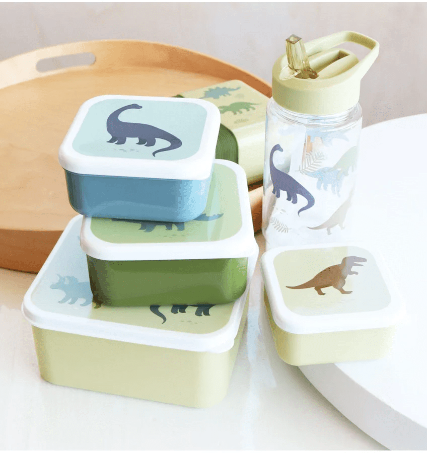 lunch & snack box set dinosaurussen