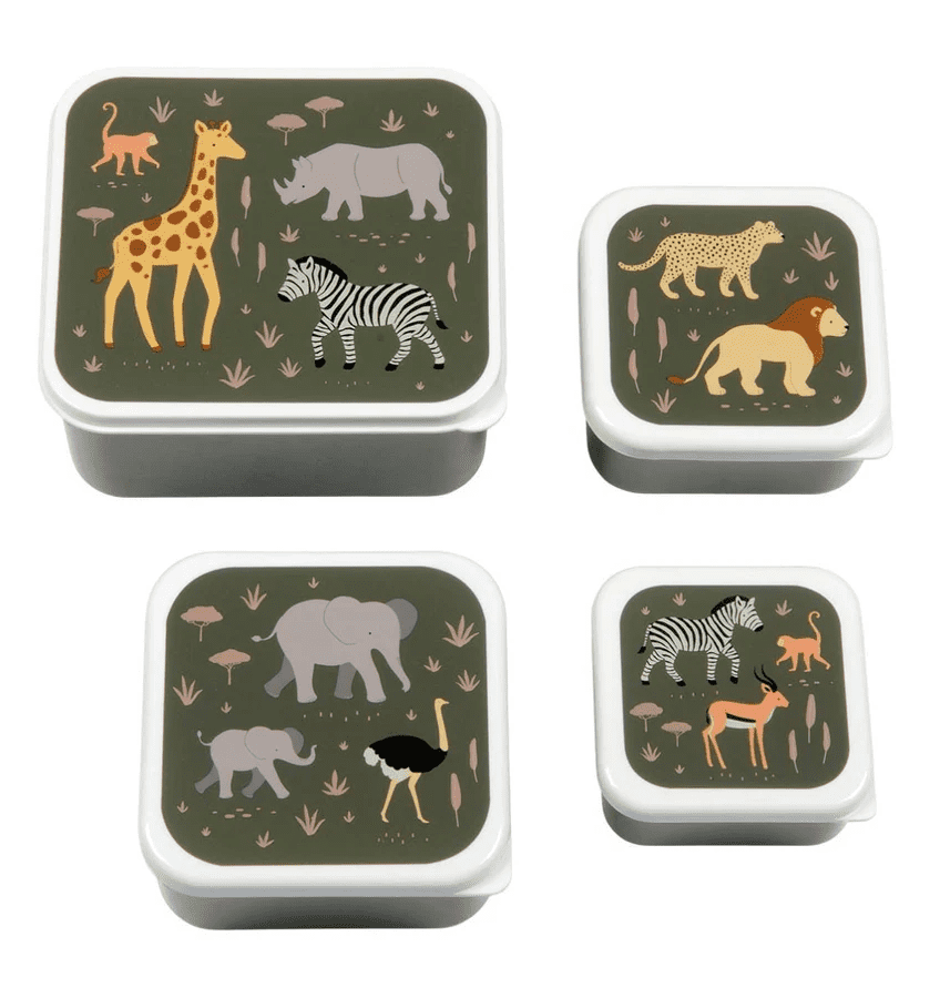 lunch & snack box set savanne