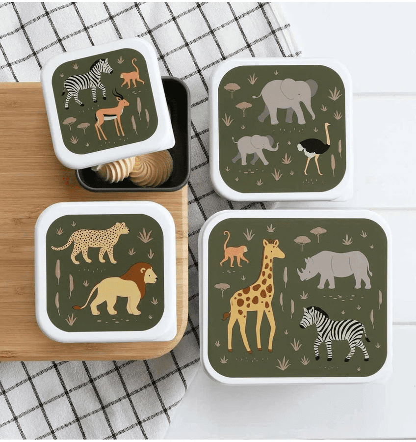 lunch & snack box set savanne