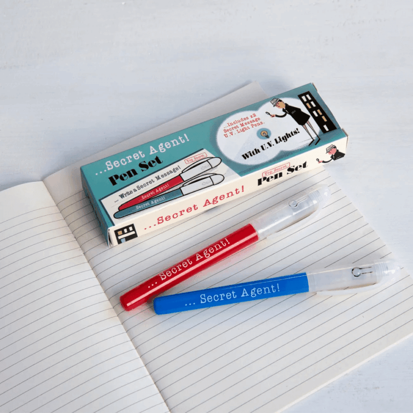 secret agent invisible ink spy pens