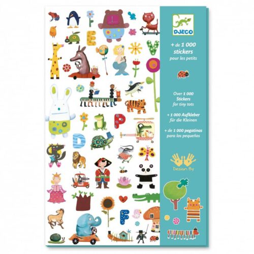 djeco 1000 stickers voor de allerkleinsten