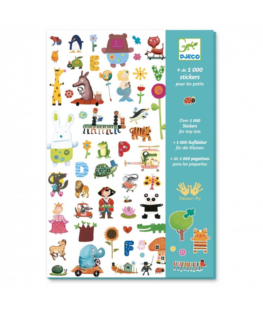djeco 1000 stickers voor de allerkleinsten