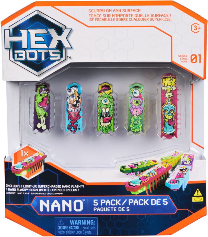 hexbots nano gift pack 5 pack (1x flash, 4x nano)