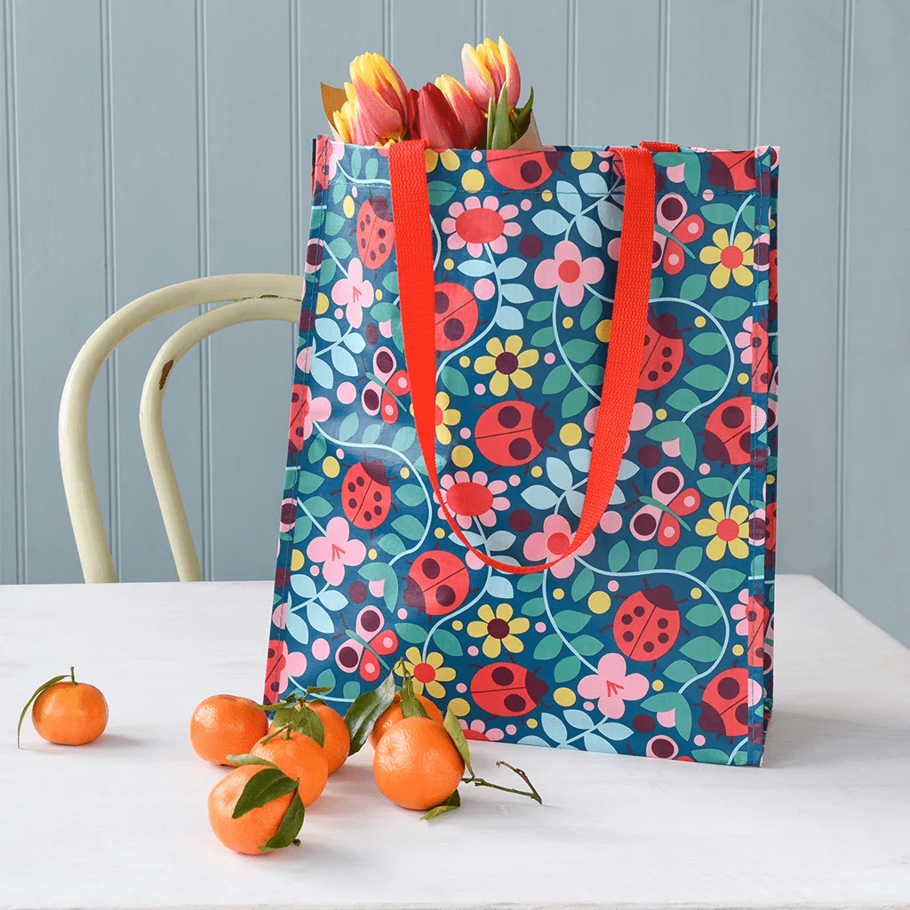 recycled shopping bag ladybird