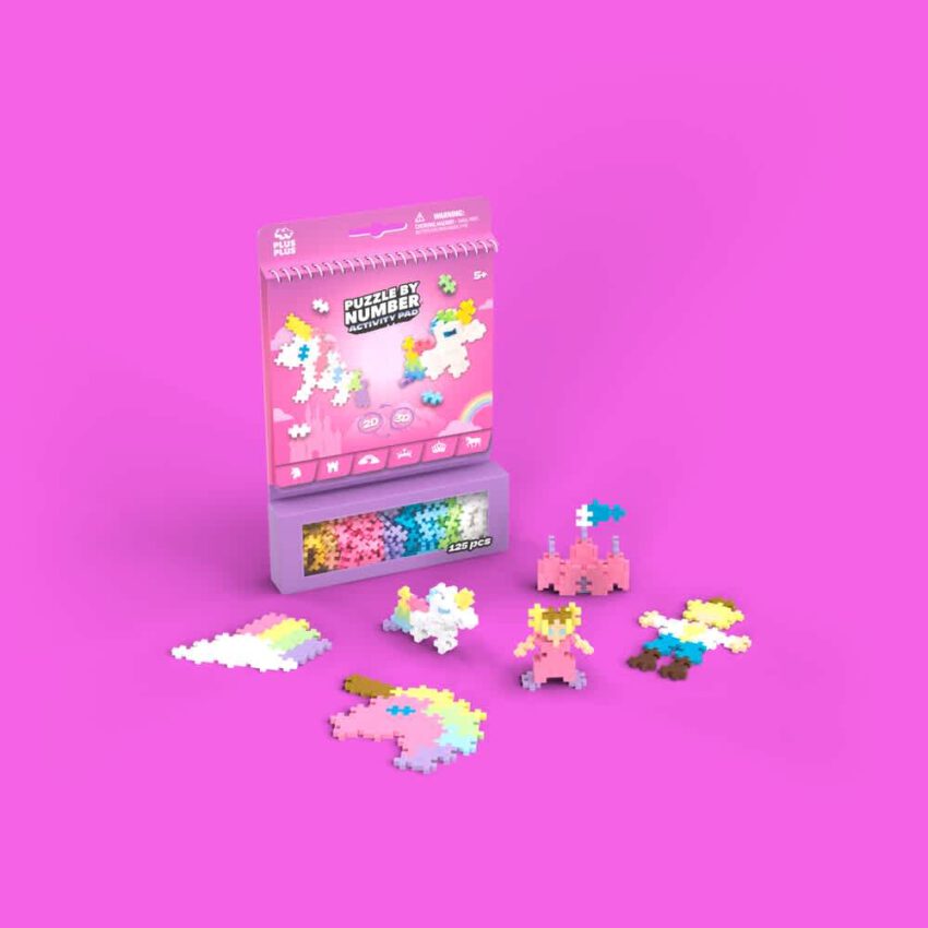 plus plus activity pad fairy tale 125pc