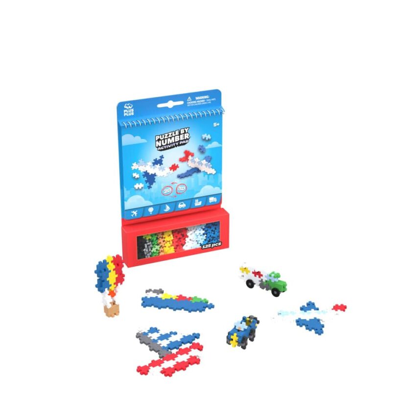 plus plus activity pad transport 125pc