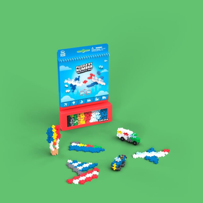 plus plus activity pad transport 125pc