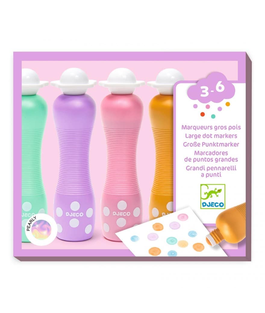 4 grote stippeltjes stiften parelmoer